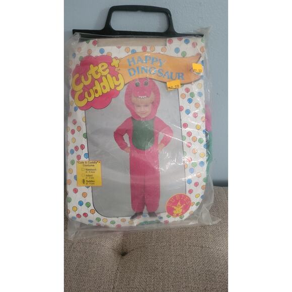 Vintage 80s Rubie’s “Cute & Cuddly” Happy Dinosaur Toddler Costume Made in... - Picture 1 of 9